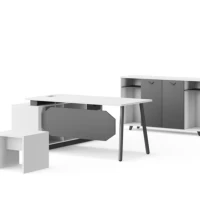 White L Shape Office Desk for Modern Offices